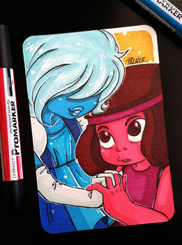 Steven Universe Ruby and Sapphire Postcard