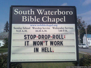 funny church sign