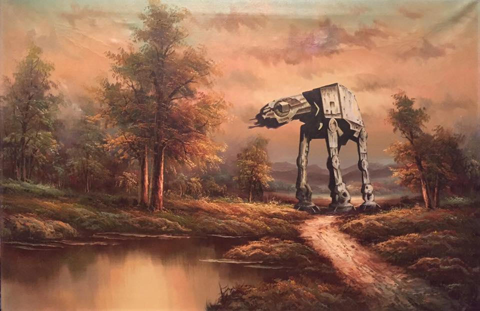 ATAT recycled artwork - Acrylic by eleanorhr on DeviantArt