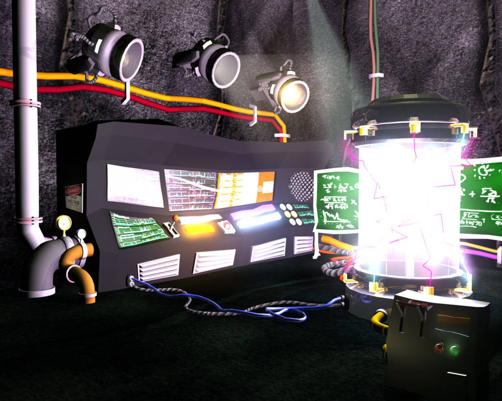 Dr.X Time Machine Lab by ew388 on DeviantArt