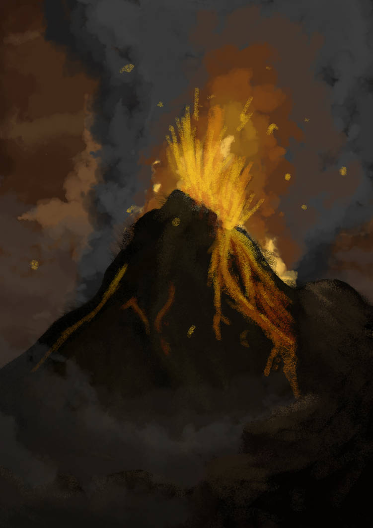 Volcano Deviantart Volcano by Footfeet2 on DeviantArt