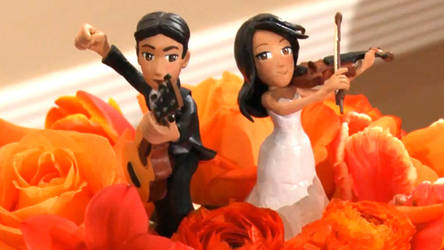 Anime Wedding Cake Figures