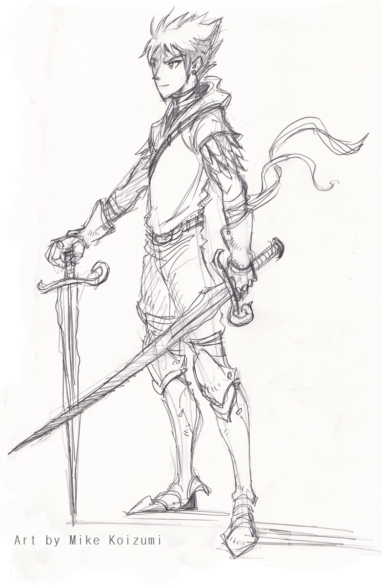 Dragonscale Warrior Sketch By Mikekoizumi On Deviantart
