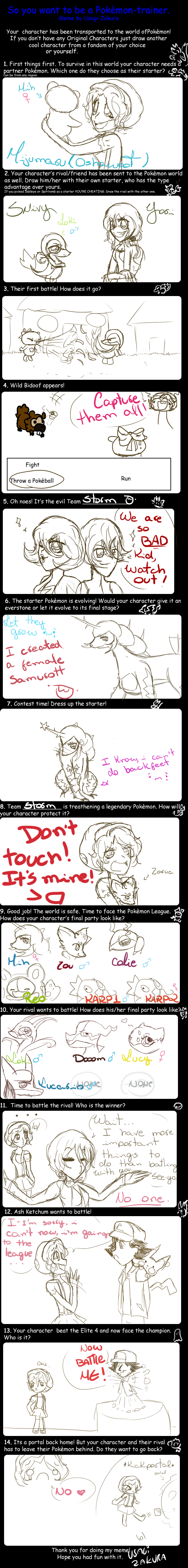 Pokemon Trainer meme by KawaiiHeartsQueen