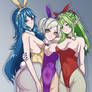 Bunny Lucina, Robin and Tiki (Fire Emblem)