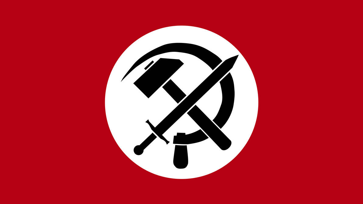 Nazbol Flag - Redesign by PeterSchulzDA on DeviantArt