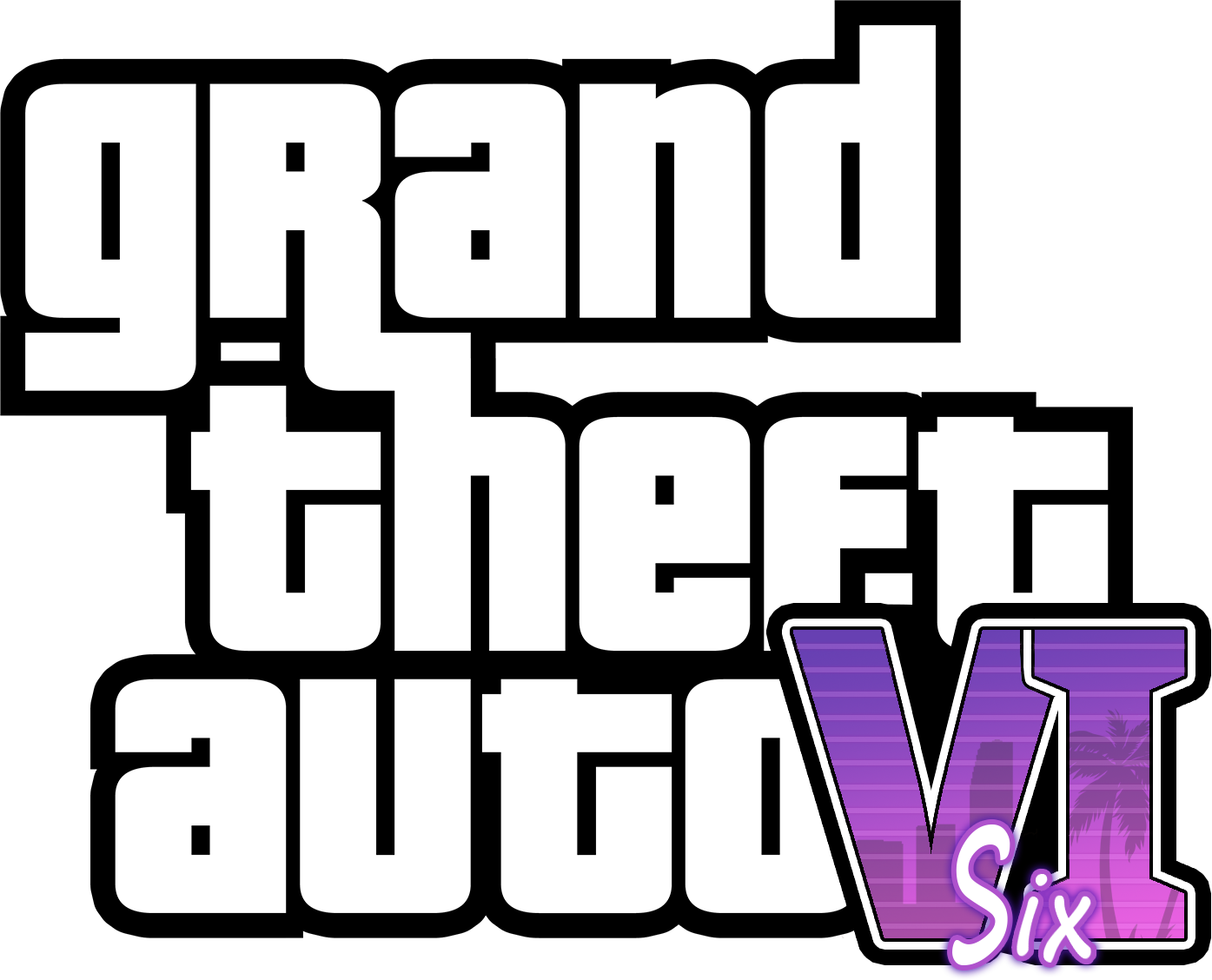 Grand Theft Auto VI - Logo design concept (OC) : r/GTA6