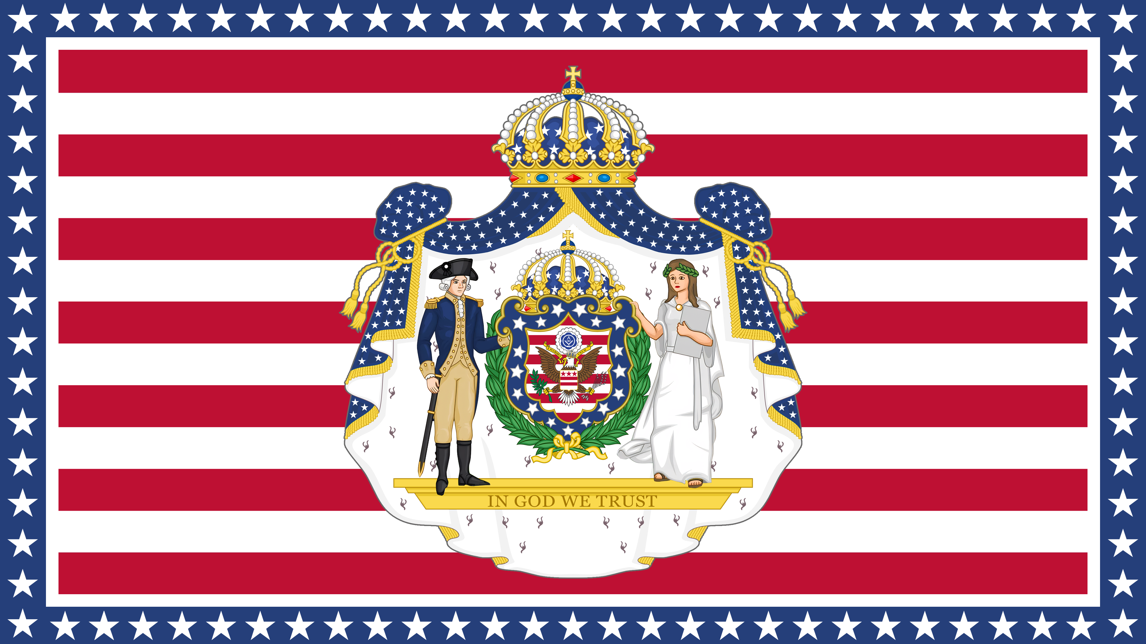 America Deviantart Flags American Empire Flag - Variant 4 by PeterSchulzDA on DeviantArt