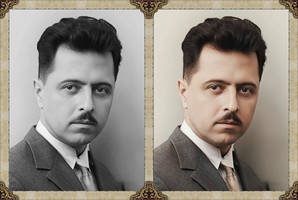 Jan Mosdorf Portrait (Restored + Colored)