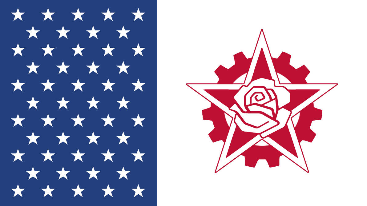 Neosocialist USA Flag (The Fire Rises) by PeterSchulzDA on DeviantArt