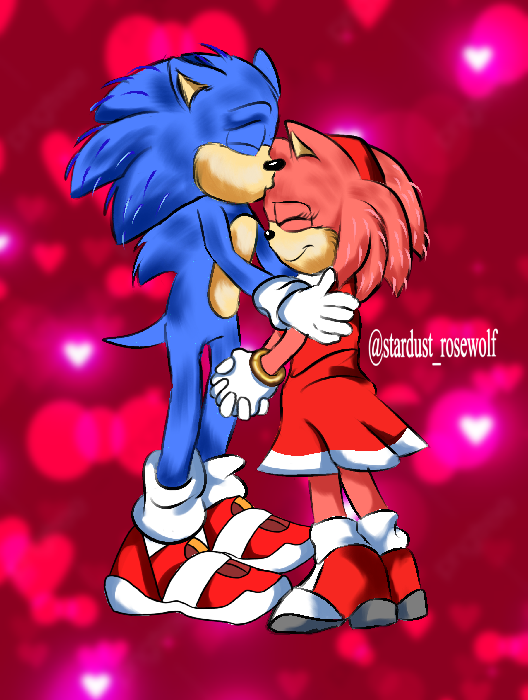 Redraw-Movie SonAmy by Chyecutest on DeviantArt