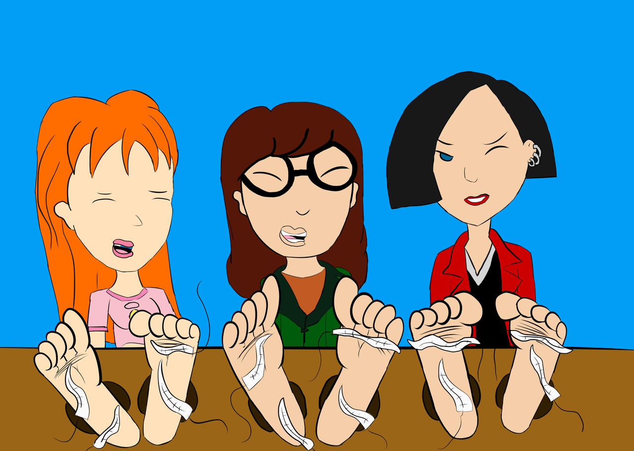 Daria, Quin, and Jane feet tickle (request)