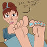 Beatrice's feet