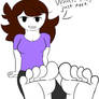 Jaiden's feet