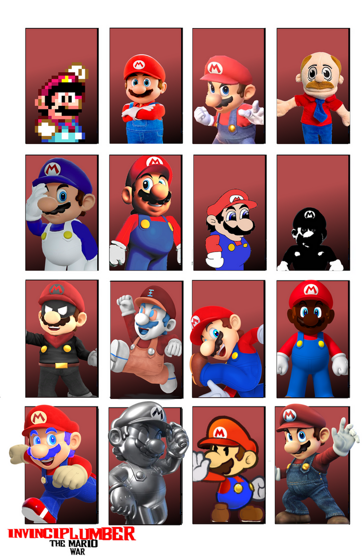 invinciplumber the mario war mario variants by Danielmimecraft on ...