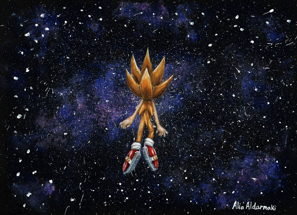 Super Sonic In Space By AliaAldarmaki On DeviantArt super-sonic-in-space-by-aliaaldarmaki-on-deviantart