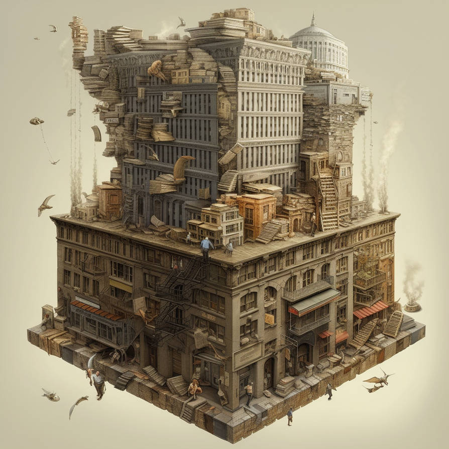 Gigantic Floating Library by soraxtm on DeviantArt