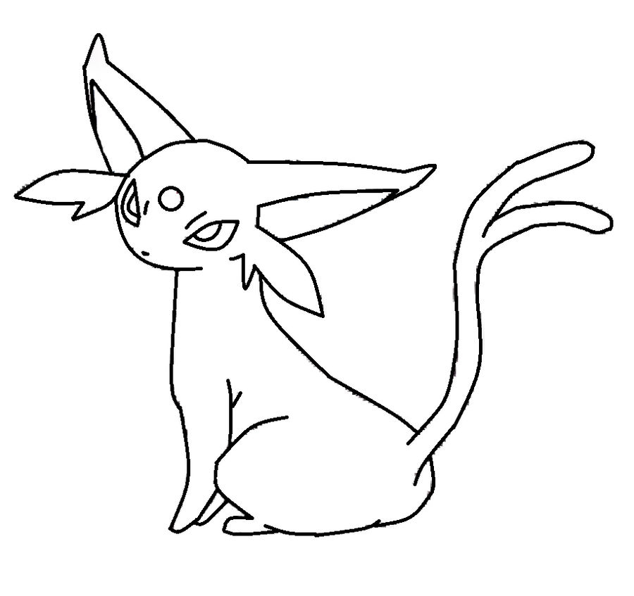 Espeon Pokemon Coloring Page, New Coloring Pages!