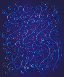 Blue Glowing Swirls