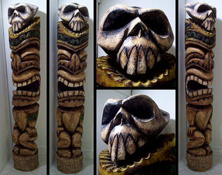 6' Skull Tiki by tflounder