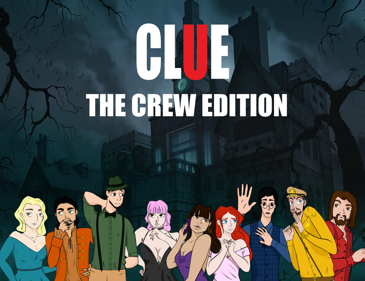 Clue Window Deviantart Clue game cover, done for friends birthday '21 by The3rdSeason on ...