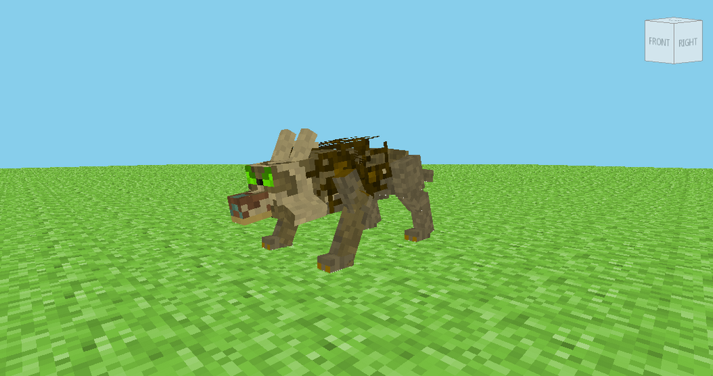 minecraft techne timberwolf model by Aeropulse on DeviantArt