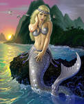 Ocean Mermaid Princess by AlanGutierrezArt