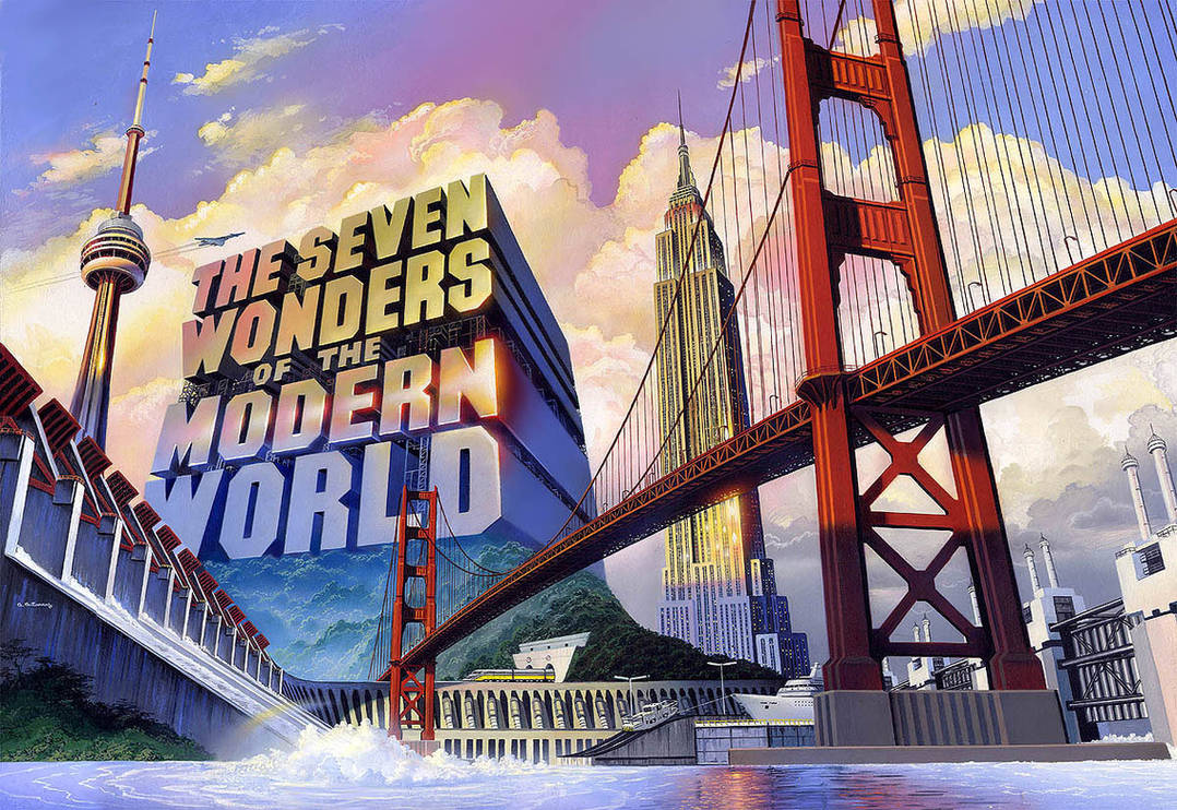 World of engineering. 7 Wonders. Wonders of the Modern World. Wonders of Engineering. Wonder of the World рисунки.