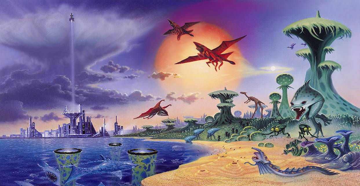Alien World by AlanGutierrezArt