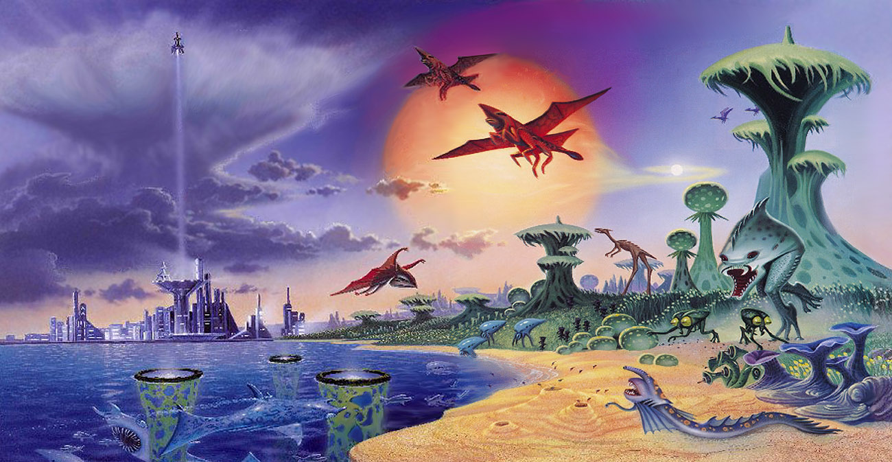 Alien World by AlanGutierrezArt