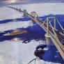 Alaska-Siberia Bridge (2 page spread)