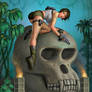 Lara Croft On Skull Island
