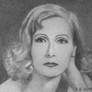 Greta Garbo Portrait 5 (first drawn portrait)