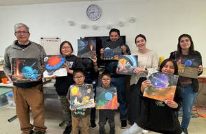 Fire And Ice Charity Art Class Photo