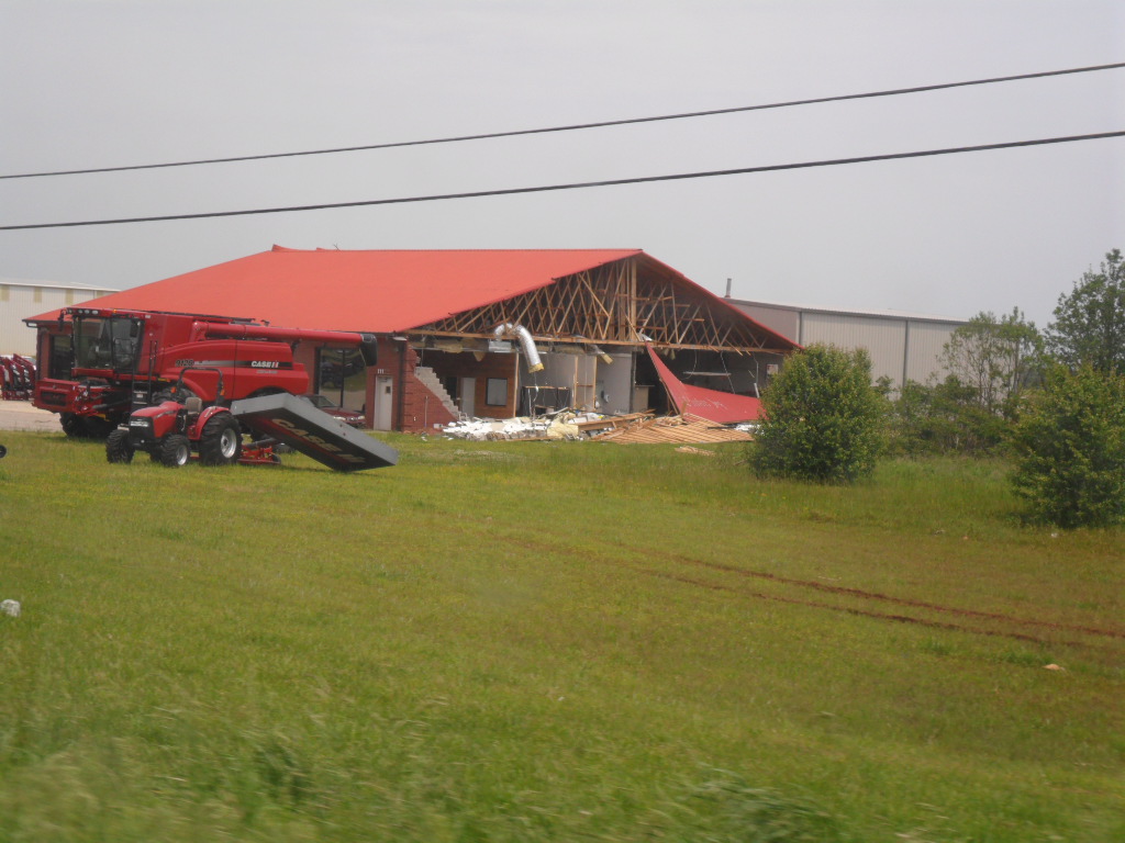 The tornado missed by a country mile