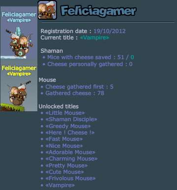 Feliciagamer transformice profile