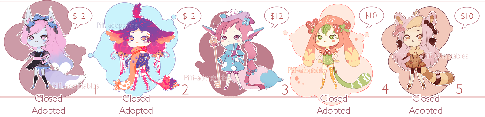 [CLOSED] ADOPT 13 - Little Adopt set