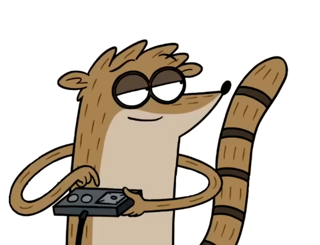 Rigby with a game control Render by FinnYT2009 on DeviantArt