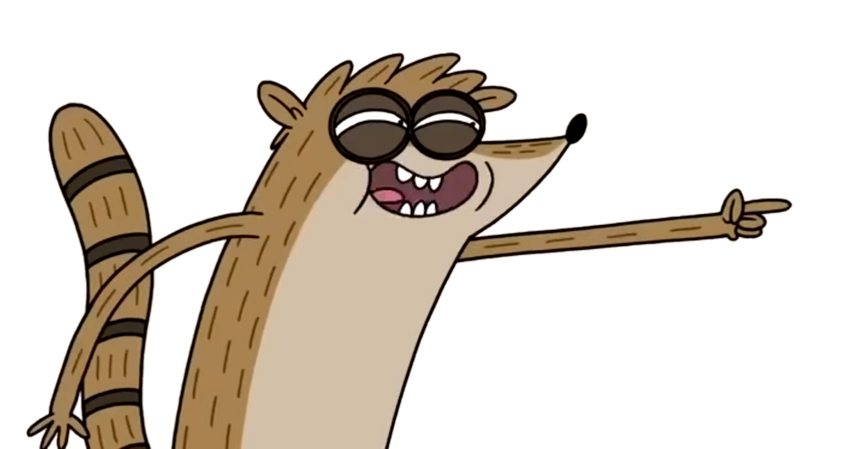 Rigby Laughing Render by FinnYT2009 on DeviantArt