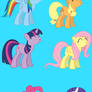 All Mane 6 Kissing