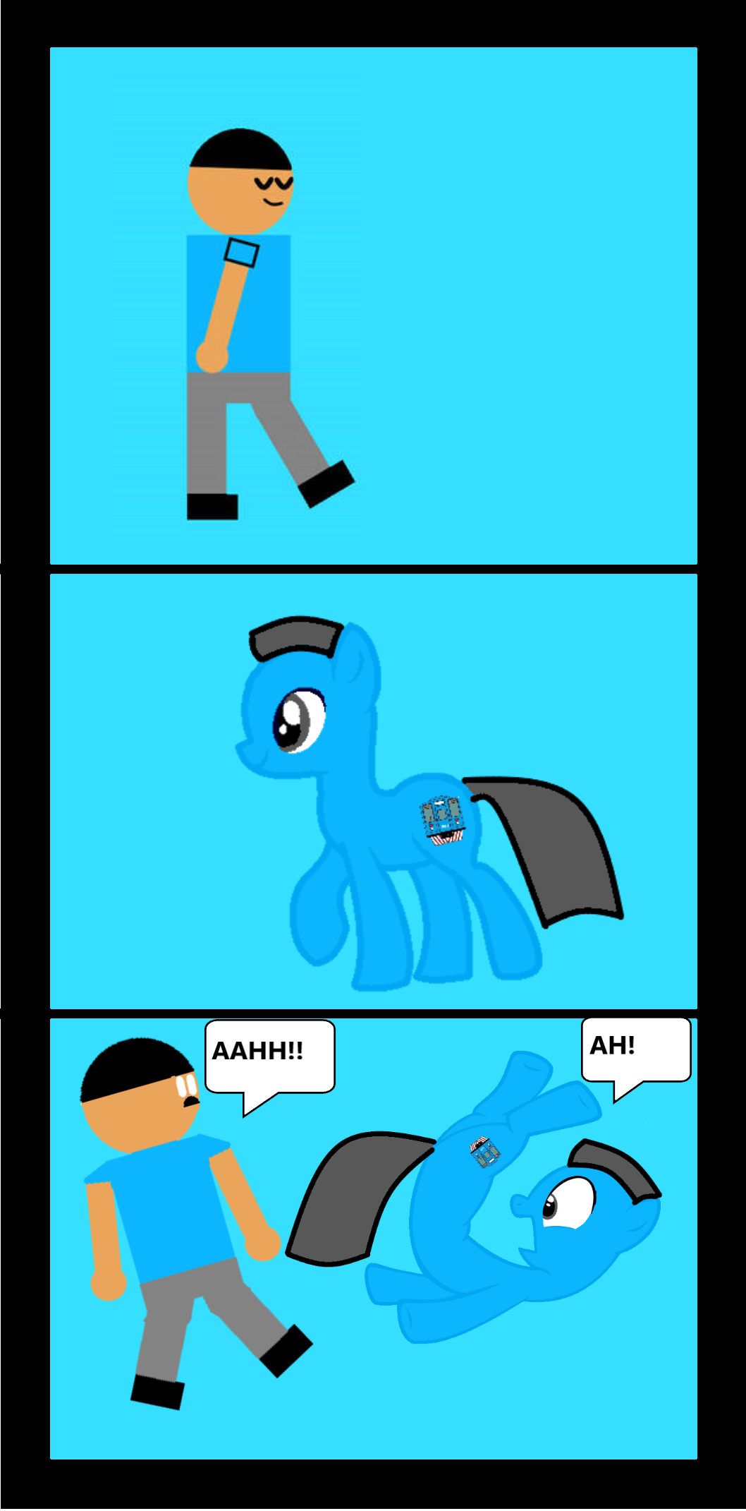 Human Rocking Pony the human and the pony Part 1 by williamsvenancio on DeviantArt