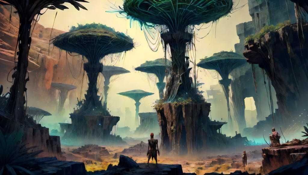 Ruinedscape Ruined landscape by ThreeMachine on DeviantArt