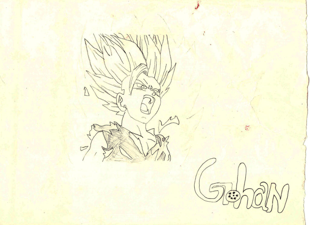 Gohan Writing gohan by k-santhosh on DeviantArt