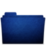 Folder-icon Scratched Blue