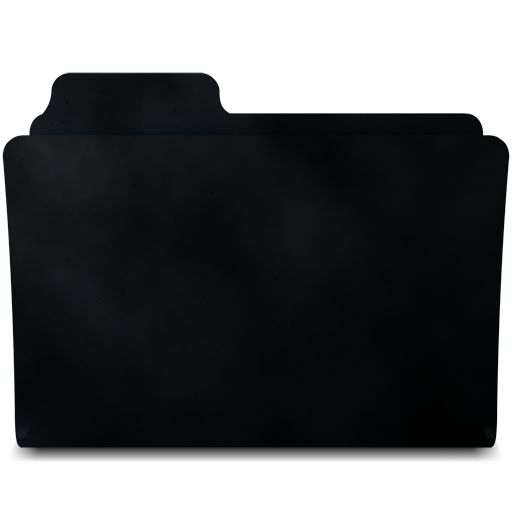 Black/Grayish Cloudy Mac Folder