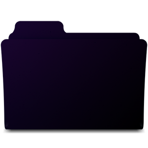 Purple and Black Mac Folder