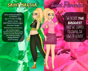 One Piece FCs - Saint Martha and Saint Miranda