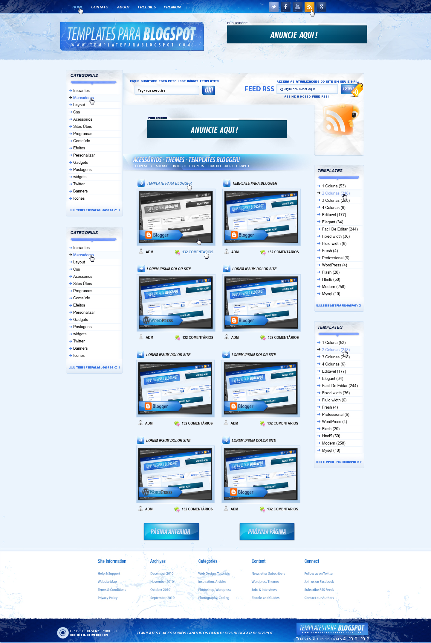 Templates para blogspot