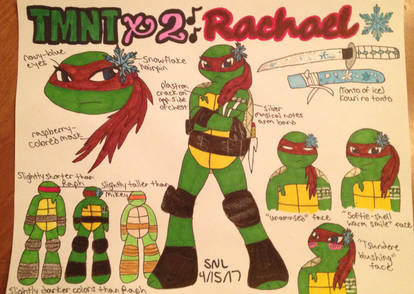 TMNT x 2 - Rachael (Official Ref Sheet)