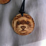 Polecat Pyrography Pendant